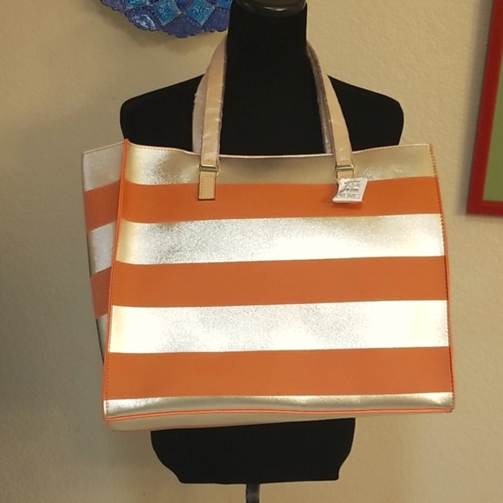 NWT Neiman Marcus Bardot Stripe Tote Bag